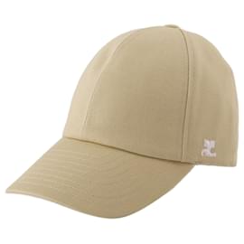 Courreges-Casquette Signature - Courreges - Coton - Beige-Marron,Beige