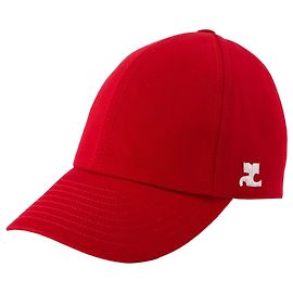Boné Assinatura - Courreges - Algodão - Vermelho Vermelho