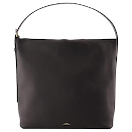 Apc-Sac à épaule Vera - A.P.C. - Cuir - Noir-Noir