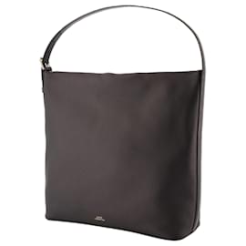 Apc-Bolsa de Ombro Vera - A.P.C. - Couro - Preto-Preto