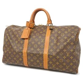 Louis Vuitton-Boston Bag Monogram Keepall 50 Louis Vuitton-Braun