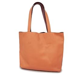 Hermès-Sac Tote Hermes Double Sens 28 T Stamp-Rouge,Corail