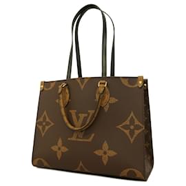 Louis Vuitton-Louis Vuitton Monogram Giant Reverse On the Go MM Handtasche-Braun