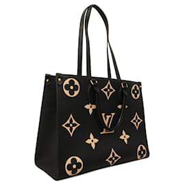 Louis Vuitton-Louis Vuitton Monogram Empreinte Bicolor Handbag-Black,Beige