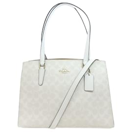 Coach-Coach C4075 Signature Tote Bag-White