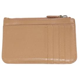 Balenciaga-Balenciaga Leather Coin Purse-Beige