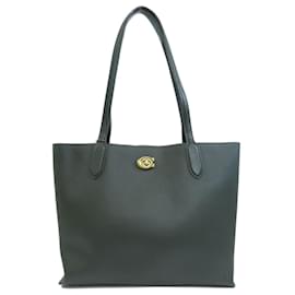 Coach-Coach C0692 Willow Color Block Tote Bag-Green