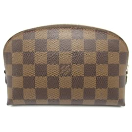 Louis Vuitton-Pochette Tick de Louis Vuitton-Marron,Damier ebène