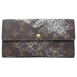 Louis Vuitton-Louis Vuitton Portefeuille Sarah Bi-fold Long Wallet-Brown