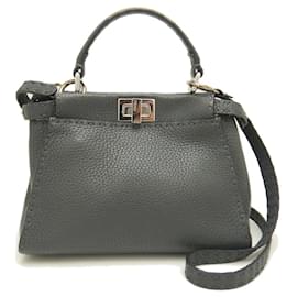 Fendi-Fendi Peekaboo 8BN244 Handtasche-Braun