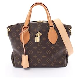 Louis Vuitton-Louis Vuitton Flower Zipped Tote PM Monogram Bag-Brown