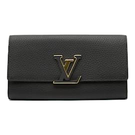 Louis Vuitton-Portefeuille Capucines Bi-fold Long de Louis Vuitton-Noir