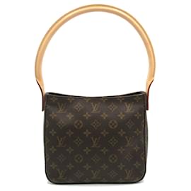 Louis Vuitton-Louis Vuitton Looping MM Schultertasche-Braun,Monogramm