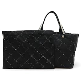 Chanel-Bolsa Tote MM da linha Old Travel da Chanel-Preto,Vermelho