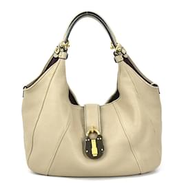 Loewe-Loewe Grayish Leather Shoulder Bag-Grey