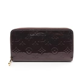 Louis Vuitton-Carteira longa de couro roxa Louis Vuitton-Roxo