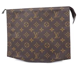 Louis Vuitton-Clutch Bag Poche Toilette 26 Monogramm Louis Vuitton-Braun