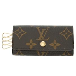 Louis Vuitton-Schlüsseletui Multicle 4 Monogramm Louis Vuitton-Braun