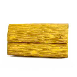 Louis Vuitton-Langer Geldbeutel Epi Pochette Porto Monnaie Kredit M63579 Louis Vuitton-Gelb