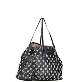 Jimmy Choo-Jimmy Choo Star Handbag Tote Bag-Black,White