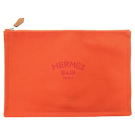 Hermès-Hermes Yachting GM Baumwolltasche in Orange-Orange