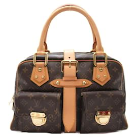 Louis Vuitton-Louis Vuitton Manhattan GM Handbag-Brown