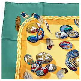 Hermès-Hermes Carré 90 Chicks COUVEE D' Accessories Scarf-Multiple colors,Green