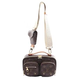 Louis Vuitton-Louis Vuitton Utility Crossbody Shoulder Bag-Brown,Monogram