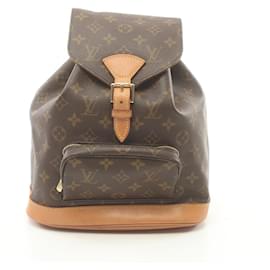 Louis Vuitton-Louis Vuitton Montsouris MM Monogram Rucksack-Brown