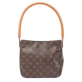 Louis Vuitton-Louis Vuitton Looping MM Monogram Shoulder Bag-Brown,Monogram