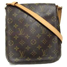 Louis Vuitton-Louis Vuitton Musette Salsa Lange Schultertasche-Braun