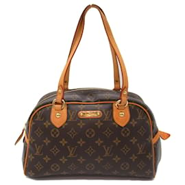 Louis Vuitton-Montorgueil PM Schultertasche Louis Vuitton-Braun,Monogramm