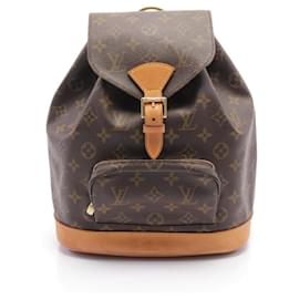 Louis Vuitton-Louis Vuitton Montsouris MM Rucksack Backpack-Brown,Monogram