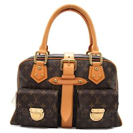 Louis Vuitton-Louis Vuitton Manhattan GM Handbag-Brown,Monogram