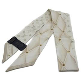 Louis Vuitton-Louis Vuitton Twilly Bandeau BB Maltage Scarf-Cream