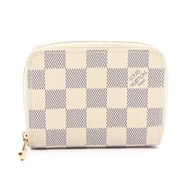 Louis Vuitton-Porta-moedas com zíper Louis Vuitton-Branco