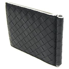 Bottega Veneta-Bottega Veneta Bi-fold Money Clip-Black,Eggshell