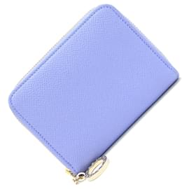 Bulgari-Bvlgari Light Purple Leather Bi-Fold Wallet-Purple