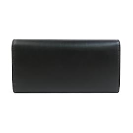 Salvatore Ferragamo-Carteira bi-fold de couro preto Salvatore Ferragamo-Preto