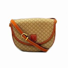 Céline-Celine Macadam Pattern DM92 Beiger Schultertasche-Beige