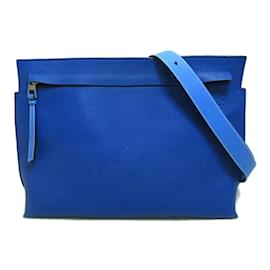 Loewe-Bolsa de ombro de couro azul Loewe-Azul