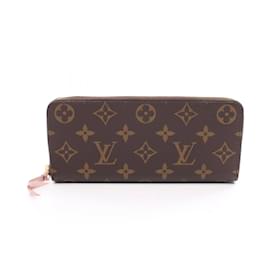 Louis Vuitton-Louis Vuitton Portefeuille Clemence Long Wallet-Brown,Pink