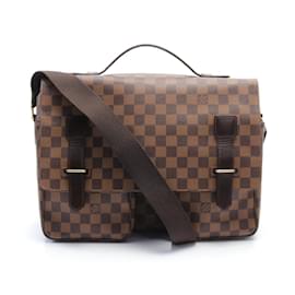 Louis Vuitton-Sac à épaule Damier Ebene Broadway de Louis Vuitton-Marron