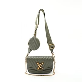 Louis Vuitton-Bolsa Multi Pochette New Wave Louis Vuitton-Caqui