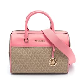 Michael Kors-Sac à main Jet Set de Michael Kors-Rose,Beige