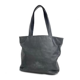 Chanel-Bolsa tote de couro preto Chanel-Preto