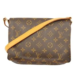 Louis Vuitton-Schultertasche Musette Tango Monogramm Louis Vuitton-Braun,Monogramm