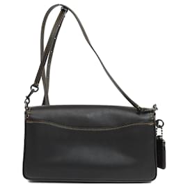 Coach-Bolsa de ombro de couro Coach-Preto