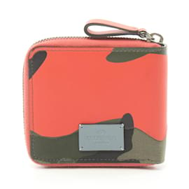 Valentino-Portefeuille bi-fold rond Valentino-Rouge,Multicolore