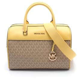 Michael Kors-Sac à main Jet Set de Michael Kors-Beige,Jaune